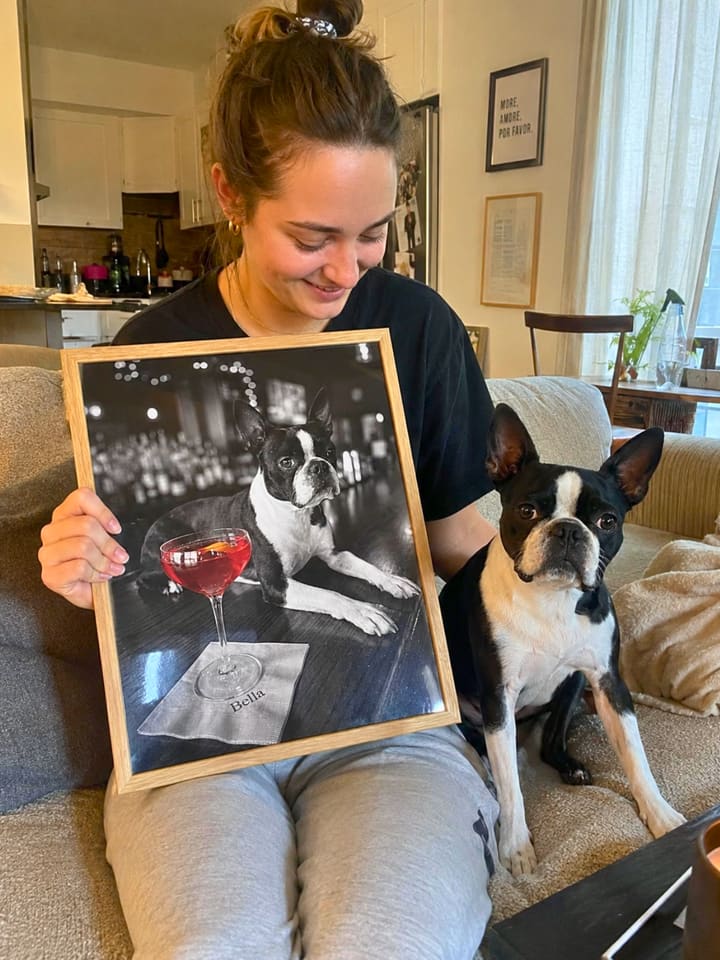 Customer photo of Megan T.'s portrait at home
